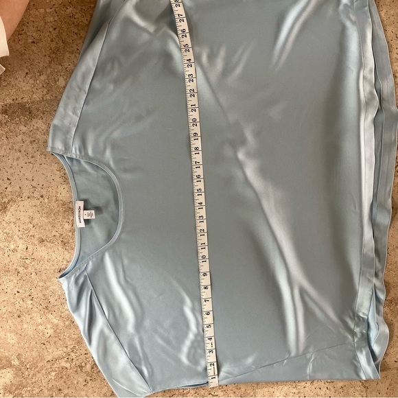 Nordstrom light blue silky dolman top Sz S - Picture 5 of 7
